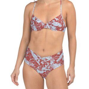 NEW L*SPACE Missy Bikini Top + High Tide Bikini Bottoms Set in Going Tropical